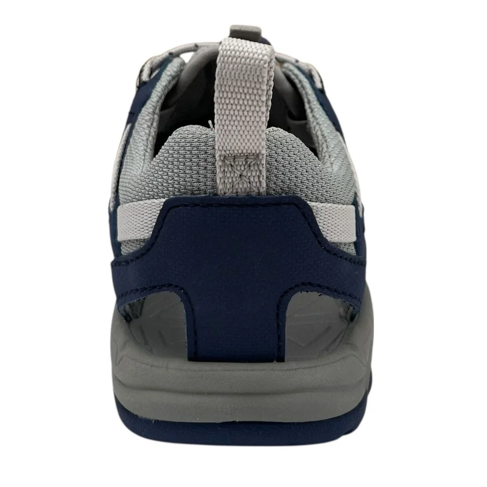 Teva Manatee Boys Girls Sport Sandals Size 11 Gray Navy Blue Closed Toe Shoes